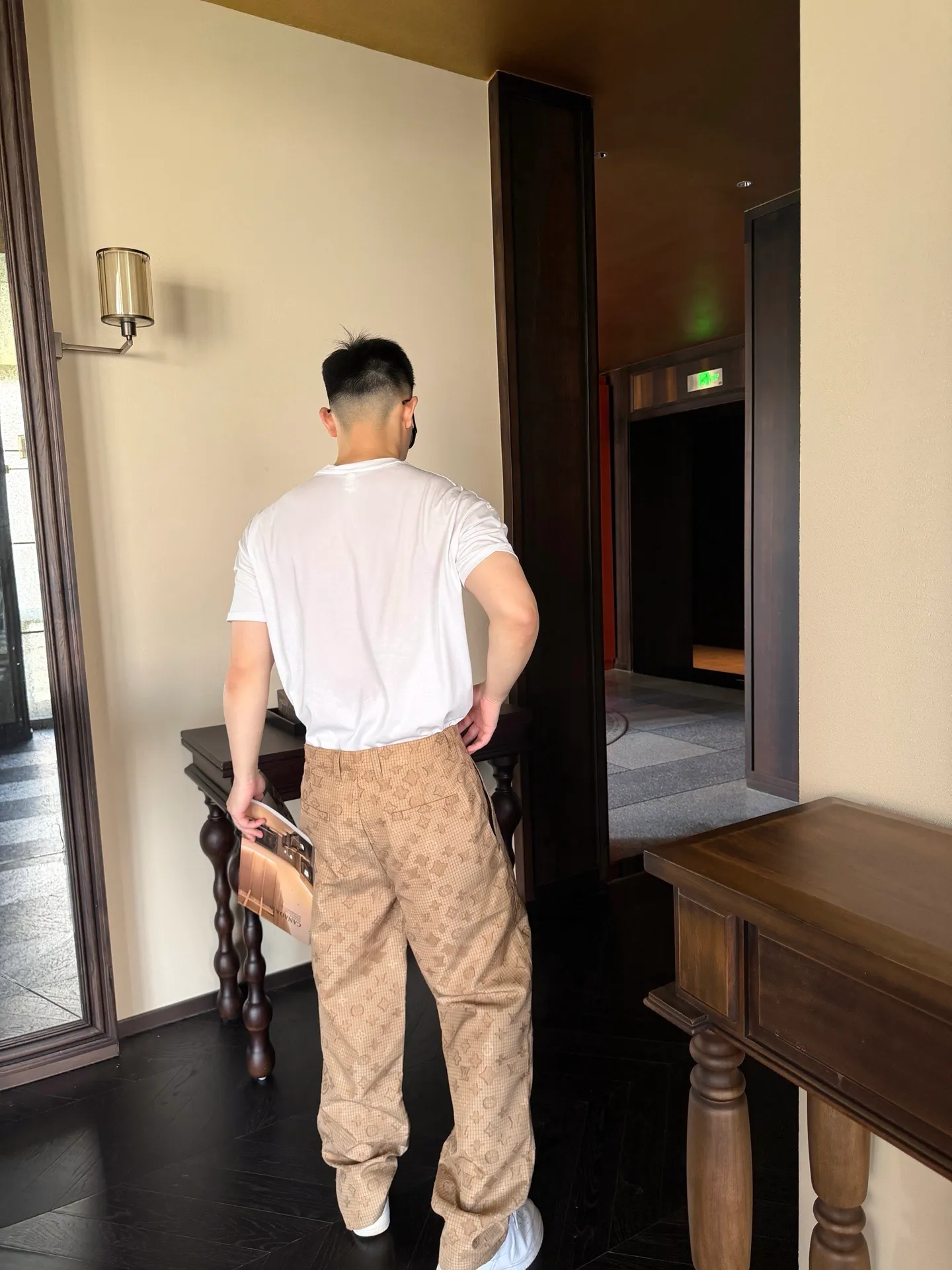 Louis Vuitton/Louis Vuitton presbyopia printed tear-resistant trousers